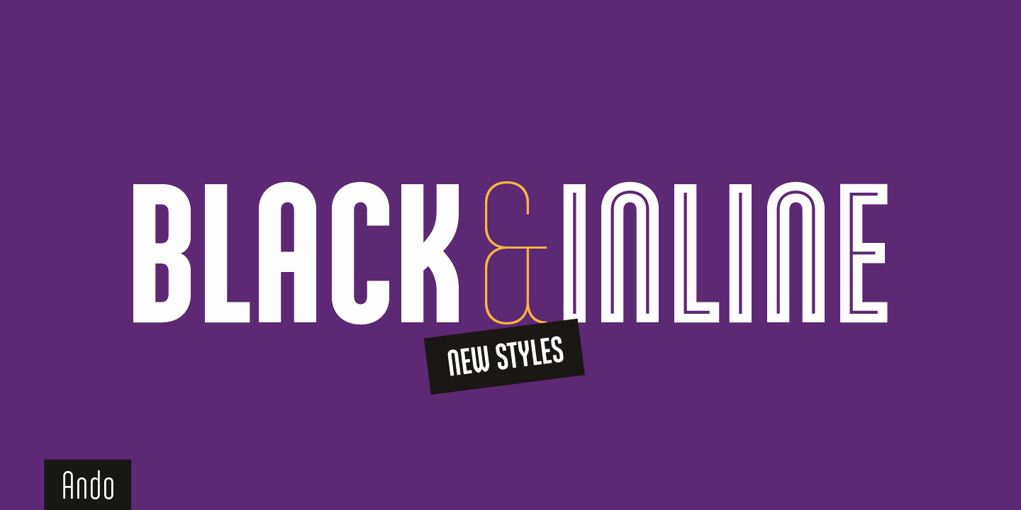 Ando Bold Font preview